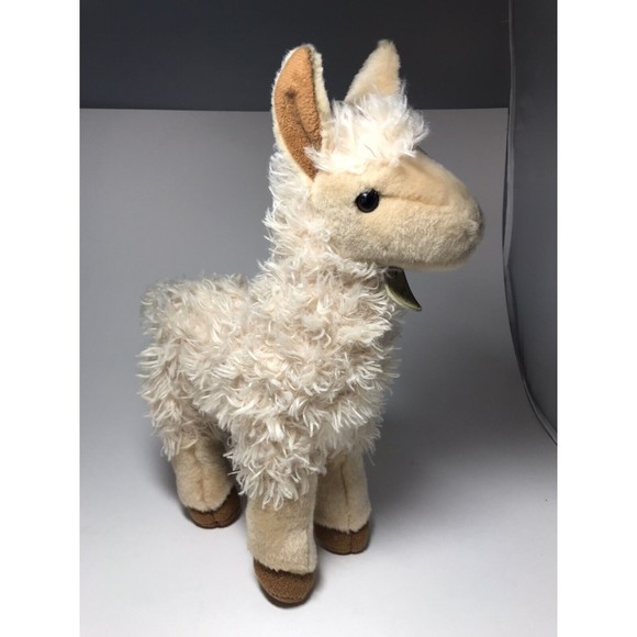 Baby Llama Plush Miyoni by Aurora Stuffed Animal 10” Alpaca Tan - Picture 10 of 12